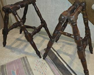 SET of ANTIQUE CASKET BIERS