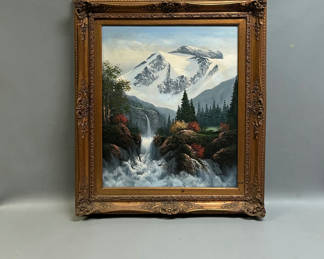 Lot 43: Landscape Oil Painting Signed
