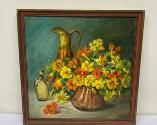 Lot 7: Still Life Oil on Canvas