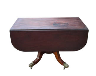 Lot 50: Antique Mahogany Drop Leaf Table