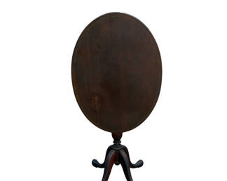 Lot 41: Antique Tilt Top Oval Table