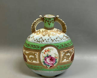 Lot 4: French Moriage Double Handle Ewer
