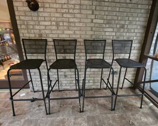 Metal bar chairs 