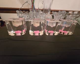 Rose candle holders