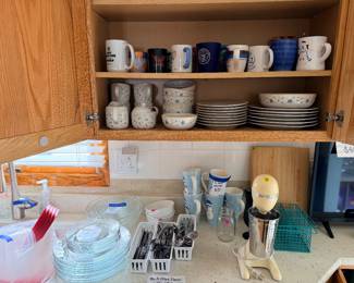 Plates, Mugs, Silverware