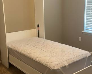 Murphy bed twin sized open