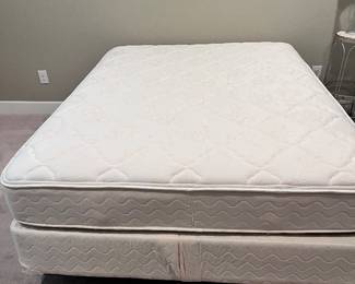 Queen mattress and frame 