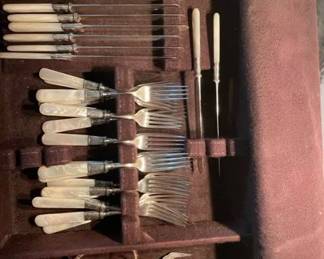 mother of pearl silverware