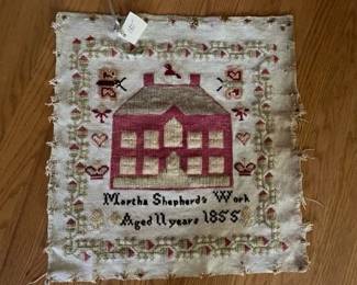 Embroidery sampler front rotated