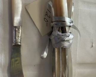 mother of pearls butter knifes