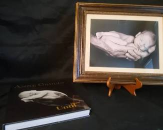 Anne Geddes Signed Jack Holding Ariana Framed Print with COA Book Set