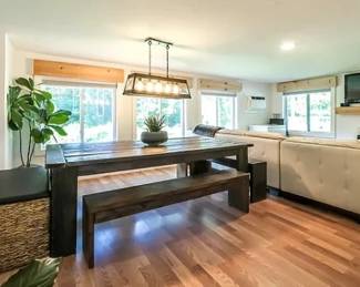 Dining Room Everything Table TV Sofa