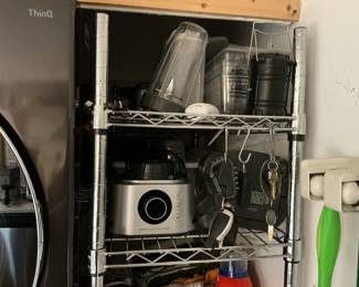 Chrome Storage Shelves. (3)