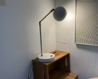 Globe Desk Lamp - White