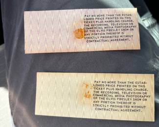 The backs of the tickets