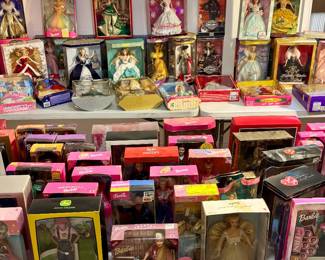 Over 200 Barbie dolls Boxed! Never opened