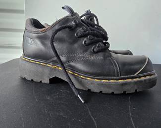 vintage Dr. Martens Industrial Series "DMS" Leather Chunky Oxford Shoes size 7 $35.