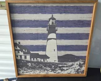 Portland Head Light in Cape Elizabeth, Maine wood art $30