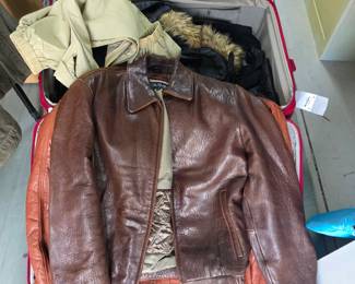 Couture by J. Park Genuine Leather Flight Jacket size M $45