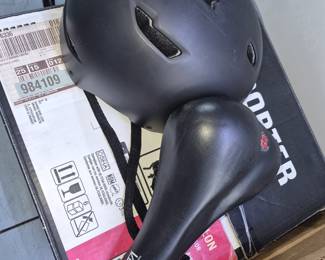 Bike helmet and seat