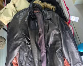 vintage J. Park Collection by Couture Black Genuine Leather Car Coat/Jacket. $45 size M