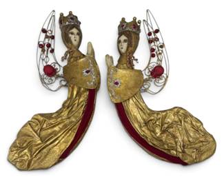 paper mache christmas angels