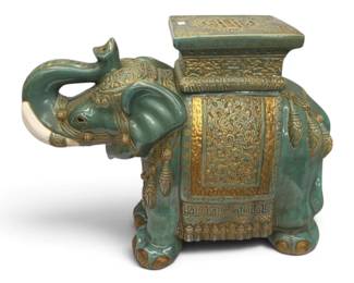 Ceramic elephant Garden seat