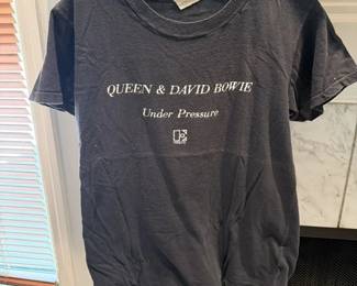 Queen & David Bowie Under Pressure Tour Vintage T Shirt