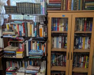 BOOKS: several first editions and early printings, vintage and collectible, many holocaust and WWII, cowboy books, Tom Clancy, Vince Flynn, Danielle Steel, children’s (including “Where the Wild Things Are” memorabilia), and MANY more!