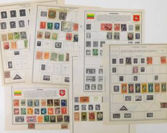 059 lot0290 Lithuania Lietuva Stamp Collection 1919 1940 Early Republic Overprints A