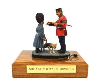 026 lot0086 Vintage Painted Large Toy Soldier Figurine Miniature British Napoleonic