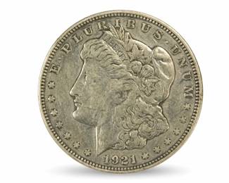 060 lot0755 1921 D Morgan Silver Dollar Denver Mint 90 Silver US Coin