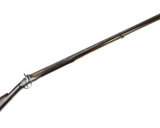 055 lot0399 Antique US Civil War Henry Young Co Kentucky Percussion Long Rifle