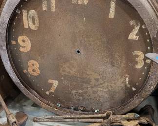 36" Glo Dial 2 sided neon clock for restoration 