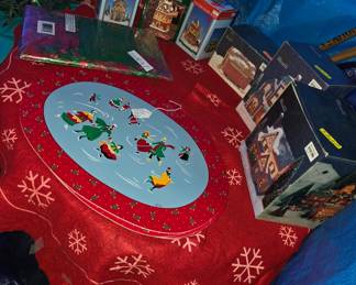 Christmas town, placemats & more 1970's