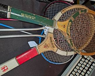 1940's-1960's name brand tennis rackets
