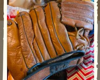 Vintage J.C.Higgins leather glove with signature