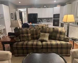 Beautiful near perfect  condition Ethan Allen sleeper sofa.