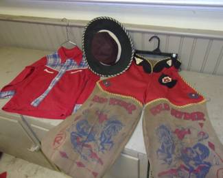 RED RYDER Child's Cowboy Hat, Shirt, Chaps