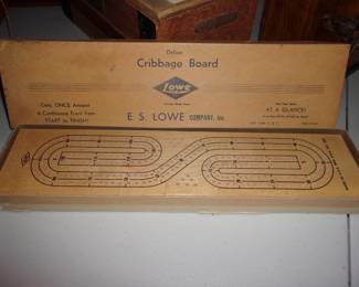 CRIBBAGE BOARD in Original Box