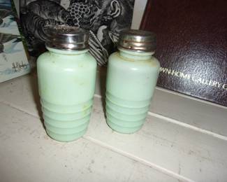 Old JADITE Salt & Pepper Shakers