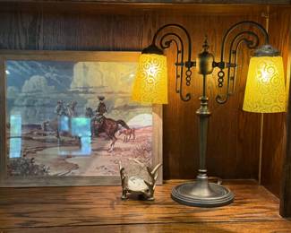Lamp and Art Work