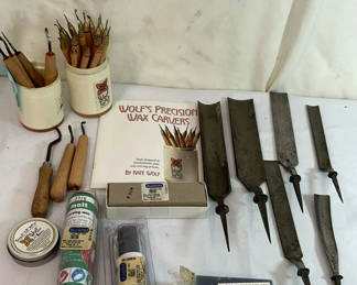 Lot 165: Wax Carving Tools and Jewelry Carving Wax Supplies