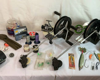 Lot 158: Fly Fishing Lot #4, Fishing Reels, Line Spools, and Assorted Fishing Tackle