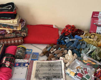 Lot 36: Sewing Kit & Supplies