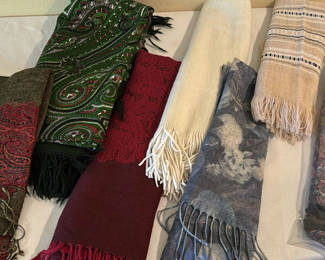 Lot 38: Women’s Warm Hats, Scarves, Pashminas, And Shawls
