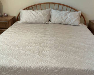 Lot 1: Danish MCM Teak Platform King Size Bed Jesper