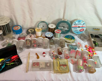 Lot 156: Fly Fishing Lot #2, Assorted Fishing Tackle and Fishing Line Lot