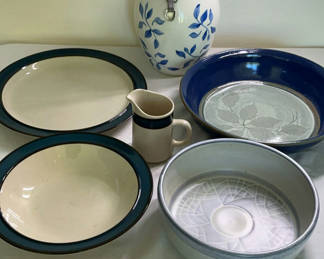 Lot 69: Blue Stoneware
