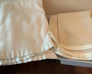 Lot 14: Two Vintage Full Size Wool Blankets